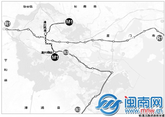漳州轨道交通线路规划图