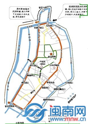 交通管制示意图