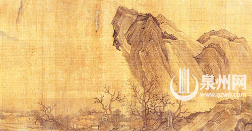 唐寅《江山行旅图》