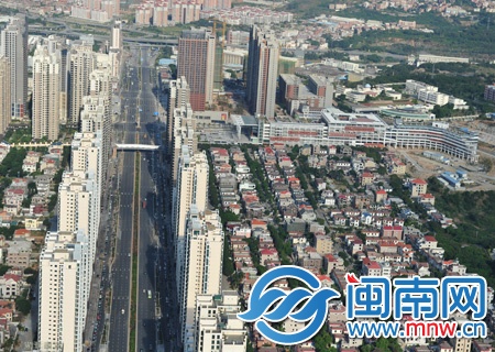 东海大街俯瞰图 摄像图