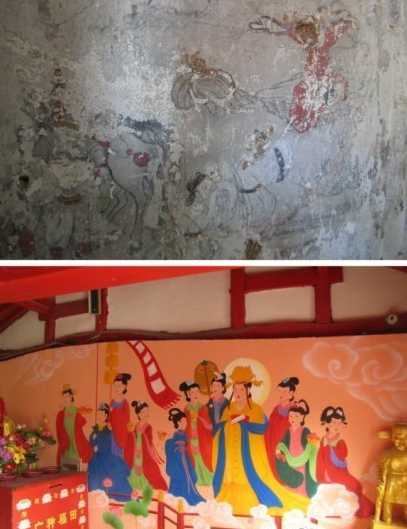 辽宁朝阳凤凰山壁画修复前后迥异