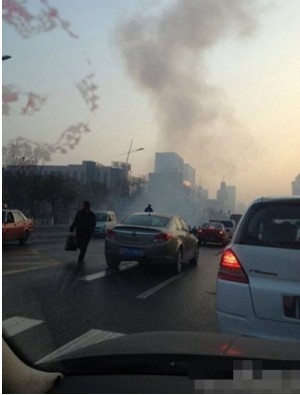 太原迎泽大街省委附近小型爆炸物爆炸