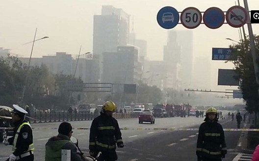 太原迎泽大街省委附近小型爆炸物爆炸6
