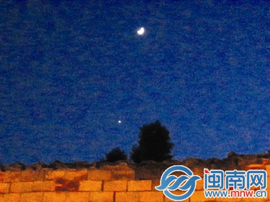 金星合月