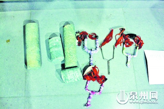 石块、弹弓等作案工具