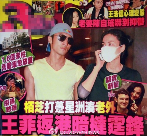 港媒报道王菲日前返港，暗挞(暗挞，粤语中指暗中粘 