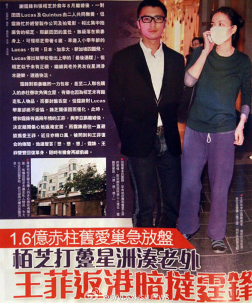 港媒报道王菲日前返港，暗挞(暗挞，粤语中指暗中粘 