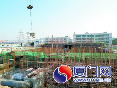 高殿水厂扩建工程施工现场