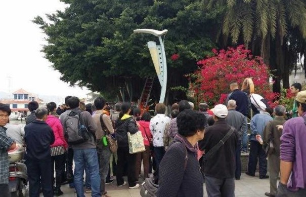 厦门游客轮渡喷泉广场