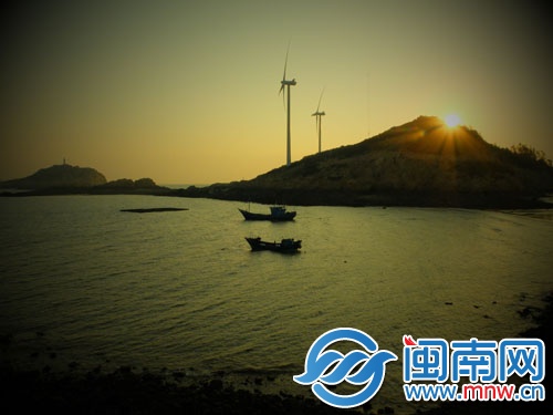 昨日惠安小岞海边的日出