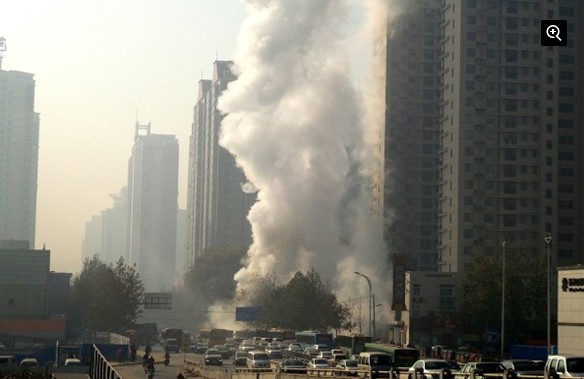 热力管道发生爆管