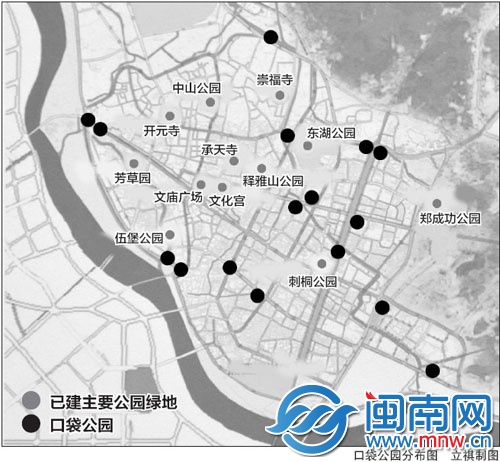 泉州口袋公园分布图
