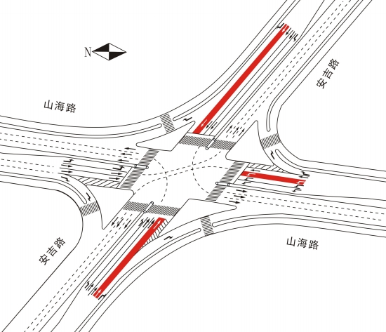 安吉路-山海路交叉口