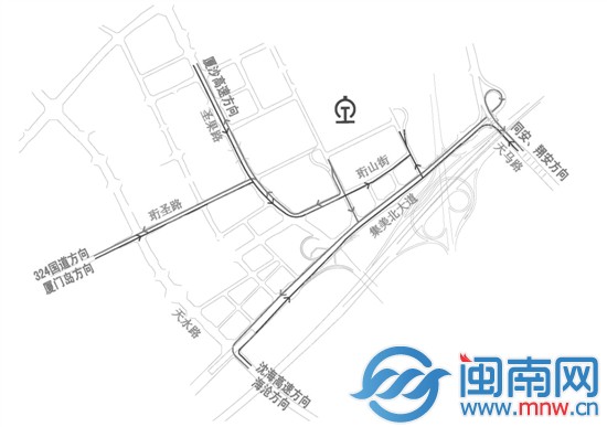 从其他方向去厦门北站