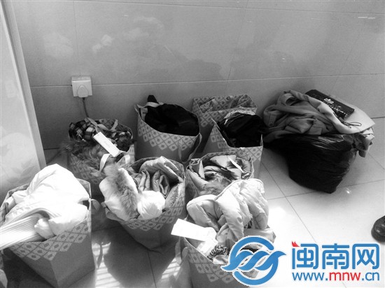 陈某盗来的衣服有8大袋