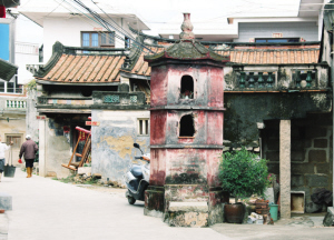 东山康美古村落发现清代独特敬字亭