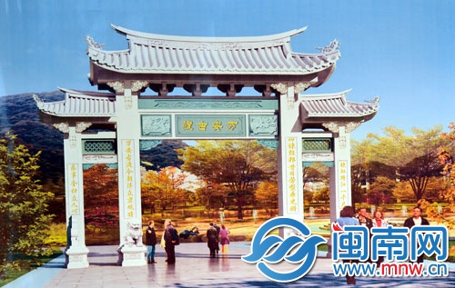 方案中提到的万安古渡牌坊效果图