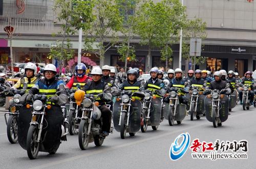 青阳成立晋江首支社区摩托车工志愿巡防队