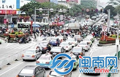 泉州九一街交通拥堵