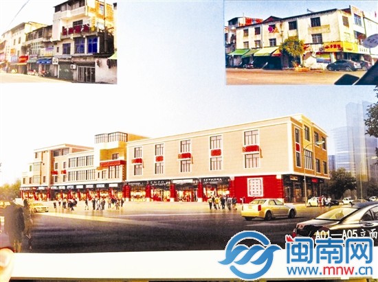 九龙大道街景与效果图（下）对比