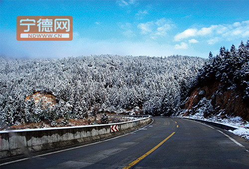 周宁仙凤山雪景图。汤志涛