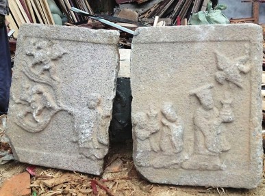 长乐云门寺重建时挖出古石雕 或与郑和有关