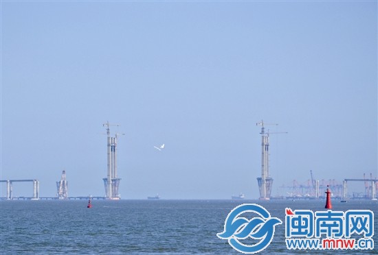 泉州湾跨海大桥清晰可见