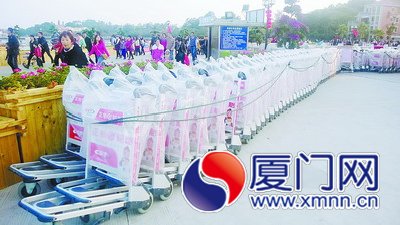 公共手推车悄然登岛