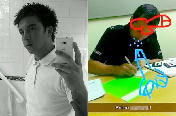 英男子在警察照片上画阴茎被罚5000元