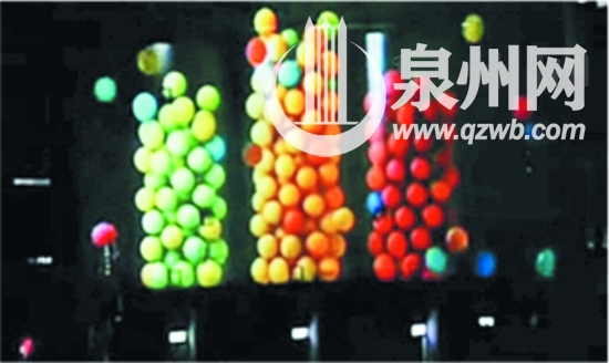 以面粉厂储物罐为背景的3D投影