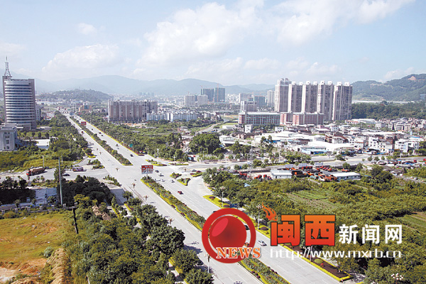 龙岩市中心城市建成区面积已达45平方公里1