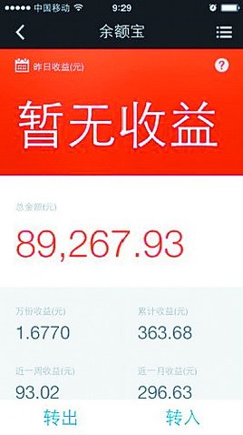 余额宝显示暂无收益