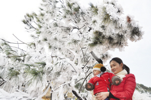 华安“闽南西藏” 和春村欣赏雾凇奇观