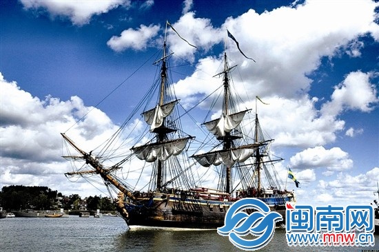 瑞典仿古帆船“哥德堡号”（资料图片）
