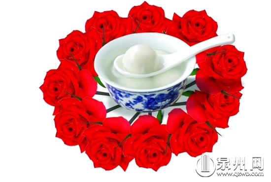 玫瑰汤圆