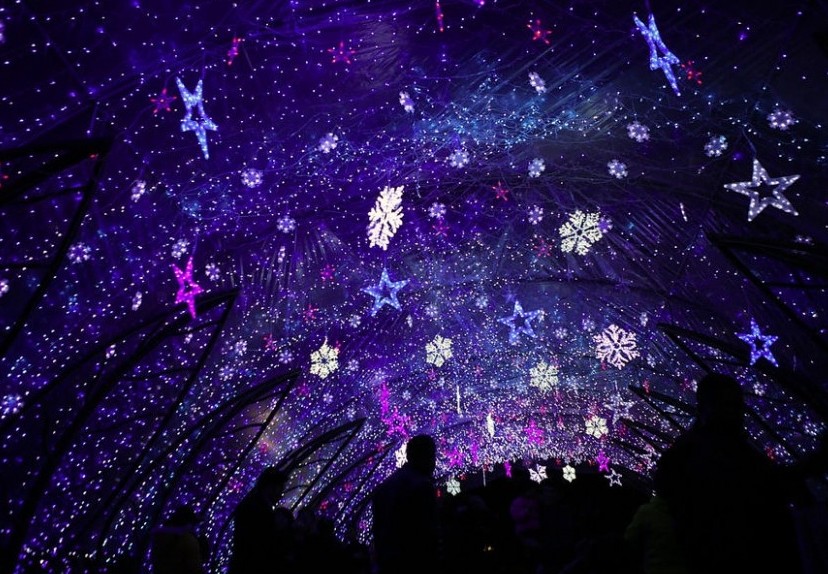 雪花、星空如梦如幻