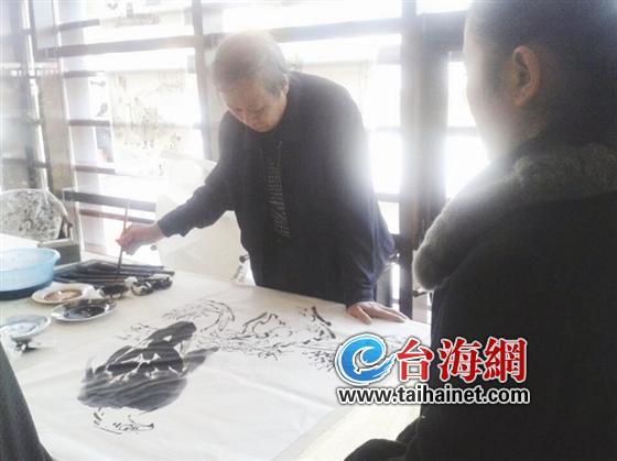 漳州平和6位国画名家现场挥毫泼墨