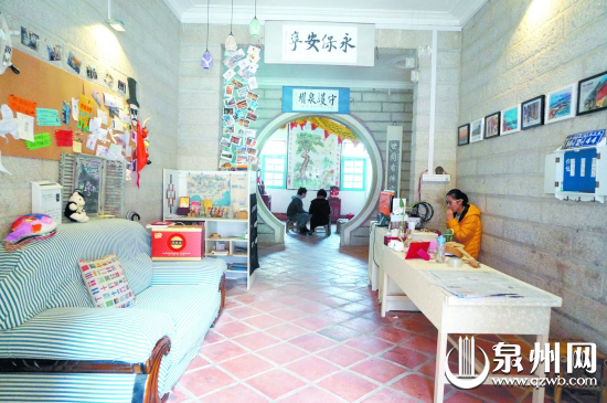 石狮永宁卫旅社选址在一古大厝里