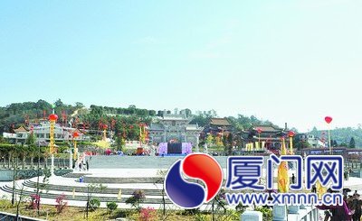 位于同安东溪流域综合治理（梅山段）工程边上的梅山 