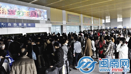 厦门北站昨日客流量约6.2万人次