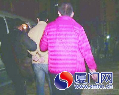犯罪嫌疑人严某被抓