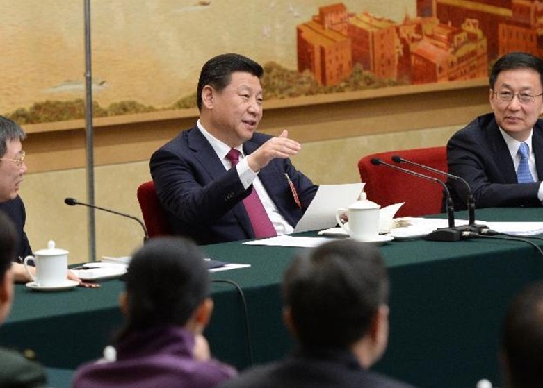 习近平参加上海代表团审议