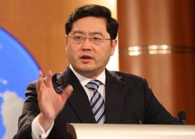 外交部发言人秦刚10日