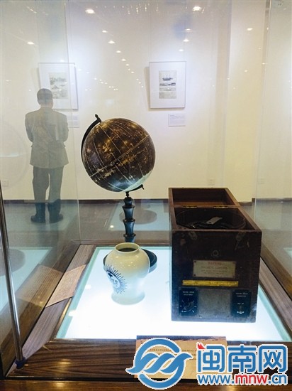 展出文物：古地球仪和导航星盘等