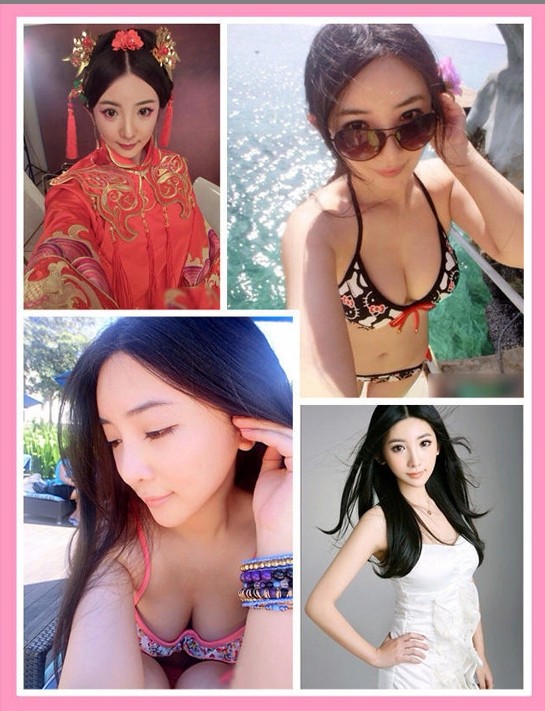 川音校花胡恩绮泳装大露双乳1