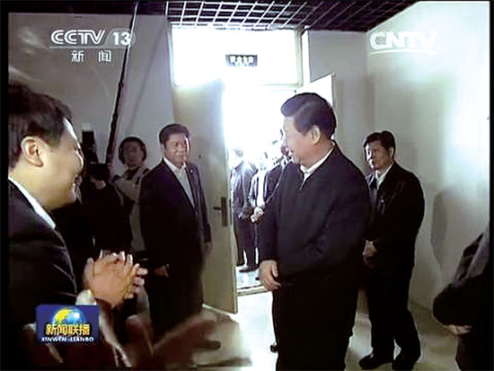 河南中牟县委书记邂逅习近平1
