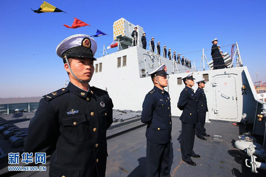 中国新型导弹驱逐舰昆明舰交付海军(组图)5