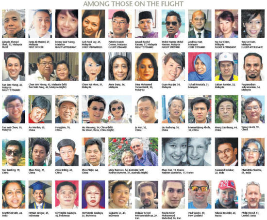 失联马航MH370客机遇难者生前照片