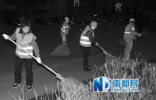 抚顺市委书记王桂芬 扫街被一大拨的哥认出