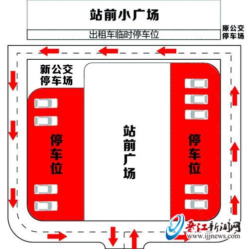 晋江火车站站前广场改造示意图
